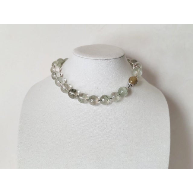 Phantom Quartz Knotted Necklace For Sale - Image 9 of 11