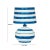 2020s Positano Blue Striped Papier Mache Table Lamp For Sale - Image 5 of 6