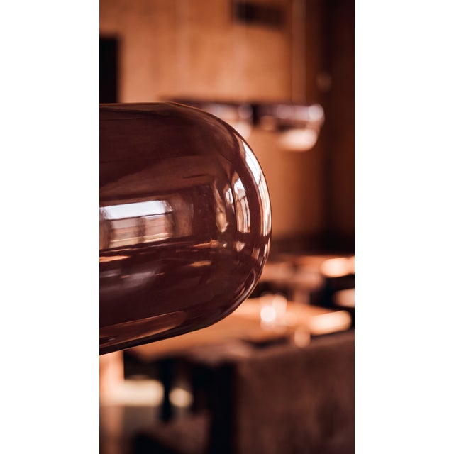 Maroon U 044 Pendant Light by Rollo Studio For Sale - Image 8 of 11