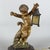 Wood Antique Terracotta Cherub Table Lamp with Wooden Base, Early 1900s For Sale - Image 7 of 18