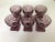 Vintage set of six purple sherbet glasses, no makers mark in excellent condition. 3.25"D X 3.5"H
