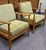 Fantastic Pair of Mid Century Modern Teak Frame & Cushioned Lounge Chairs c.1960 For Sale - Image 12 of 14