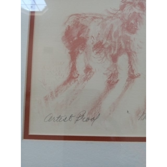 1980s Original Artist Proof & Signed Lithograph "Mon Ami" by Connie King For Sale - Image 4 of 7