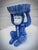 Late 20th Century Vintage Chinoiserie Blue White Ceramic Monkey Dish - 8.25" Height For Sale - Image 5 of 12
