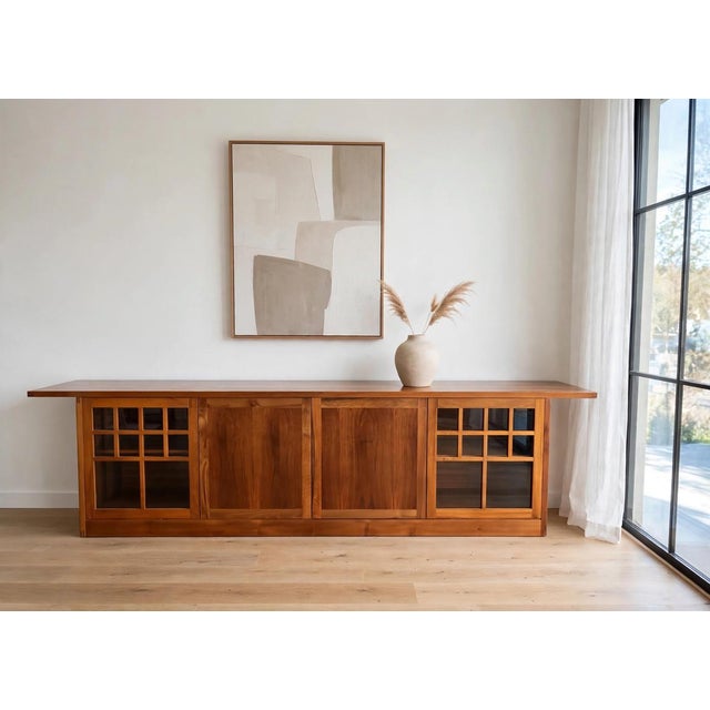 Vintage Walnut Wood Sideboard, 1970s For Sale - Image 10 of 10