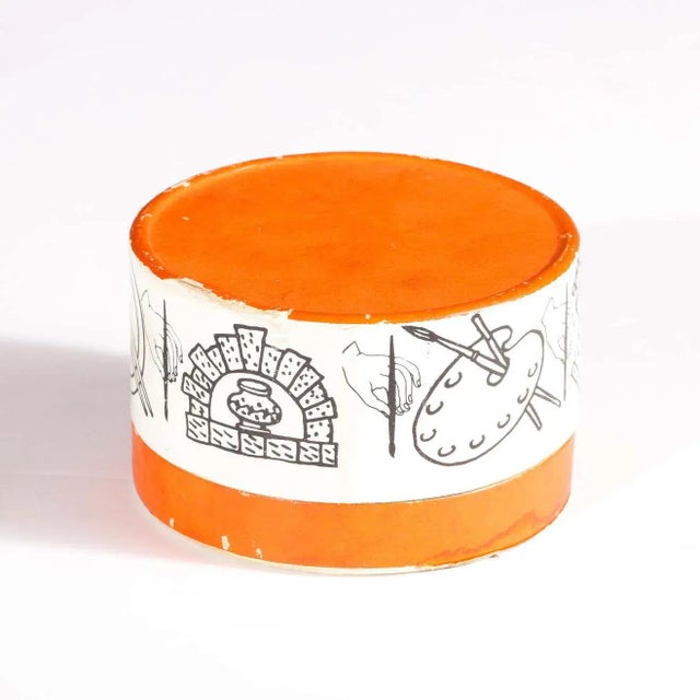 Gold 24kt Gold Plated Roman Themed Coasters Signed by Piero Fornasetti - Set of 6 For Sale - Image 8 of 13