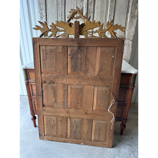 Louis XVI Giltwood Mirror, 1780s For Sale - Image 11 of 12