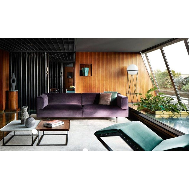 Mid-Century Modern Style Long Met Sofa by Piero Lissoni For Sale - Image 9 of 12