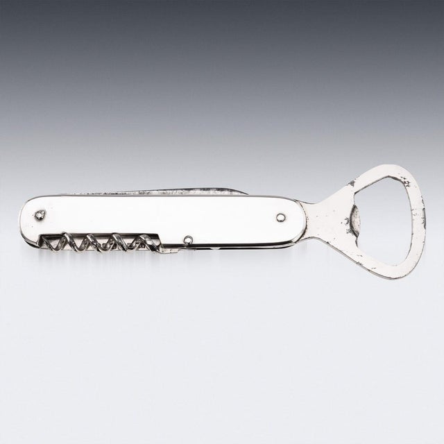 20th Century English Silver Barmans Friend Combination Tool from Asprey, 1935 For Sale - Image 4 of 12