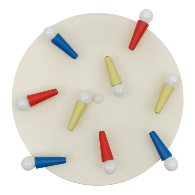 Mid-Century Modern Italian Flush Mount, 1960s For Sale