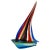 Blue Sailboat Sculpture by Sergio Costantini For Sale - Image 8 of 8