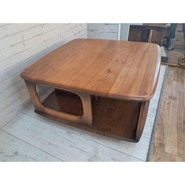 Mid-Century Modern Pandora Coffee Table in Elm by Lucian Ercolani for Ercol, 1980s For Sale - Image 14 of 18