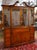 Traditional Mid 20th Century Grosfeld House Flame Mahogany Inlaid China Cabinet Bookcase Breakfront For Sale - Image 3 of 18