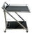 Vintage Z-Line Serving Cart in Chrome and Smoked Glass, 2000s For Sale