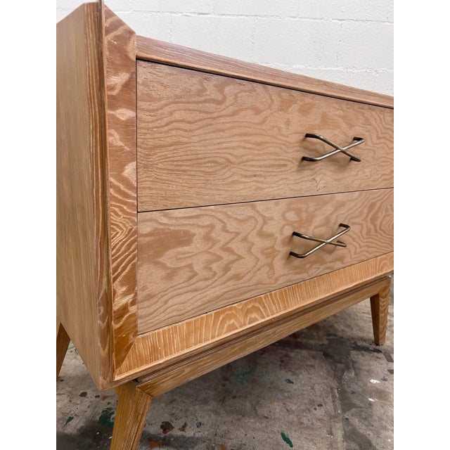 1940s Paul Frankl Attributed 1940s X Pull Two Drawer Dresser For Sale - Image 5 of 12