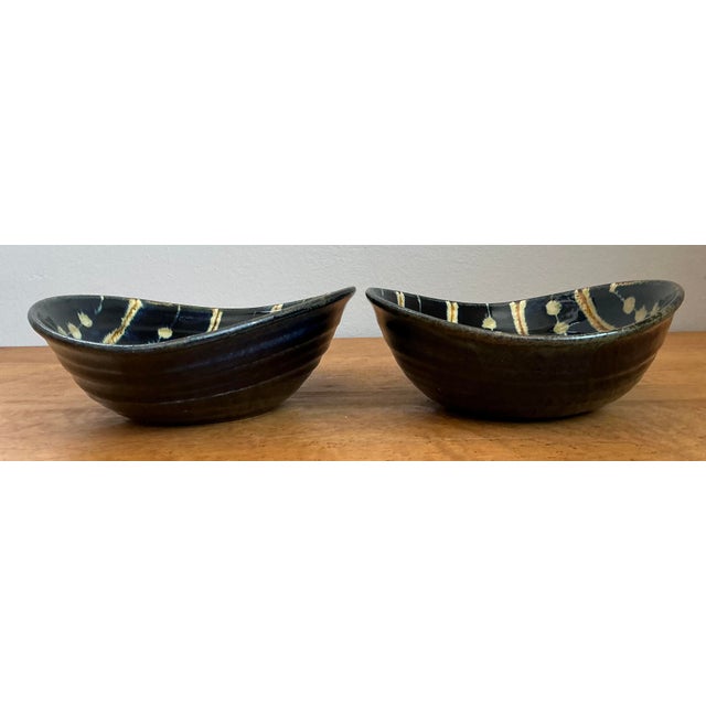 Vintage Original Studio Pottery Bowl - Set of 2 For Sale - Image 9 of 12