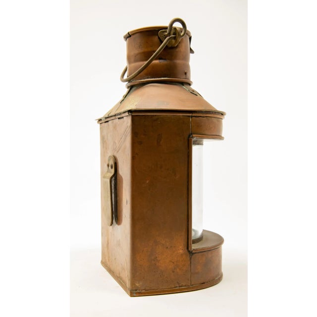 Mid 20th Century Copper Stern Ship Lantern For Sale In Nashville - Image 6 of 12