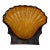 Vintage Majolica Coastal Scallop Shell Centerpiece Bowl With Figural Fish Feet For Sale