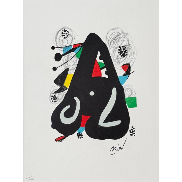 Joan Miró, La Mélodie Acide, Planche IX, 1980, Lithograph For Sale - Image 3 of 7