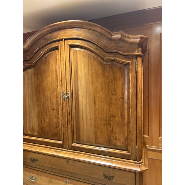 Two-Tiered Sideboard in Wood with Two Doors and Drawers For Sale - Image 4 of 8