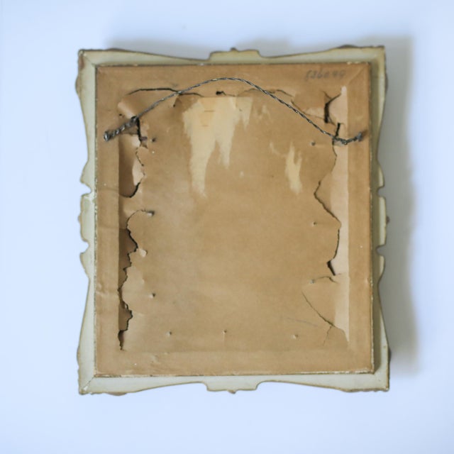 Late 19th Century Antique Hand-Painted Porcelain Plaque of a Classical Female Nude in Gilt Frame For Sale - Image 5 of 5