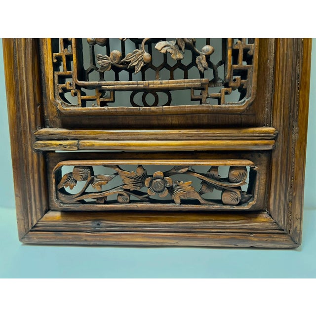 Antique Architecture Artifact Chinese Window Panel Theme of a Scholar's Studio For Sale - Image 9 of 12