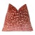 Desert Coral Leopard 20x20 Velvet Throw Pillow With Feather Down Insert For Sale