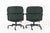1990s Pair Green Leather Time Life Office Chairs by Eames for Herman Miller 1996 For Sale - Image 5 of 12