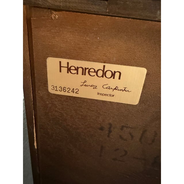 Brown Vintage Henredon Georgian-Style Serpentine Chest With Carved Fretwork For Sale - Image 8 of 10