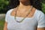 Art Deco Beaded Necklace With Prehnite, Citrine, and Amethyst, 25" For Sale In Cleveland - Image 6 of 10