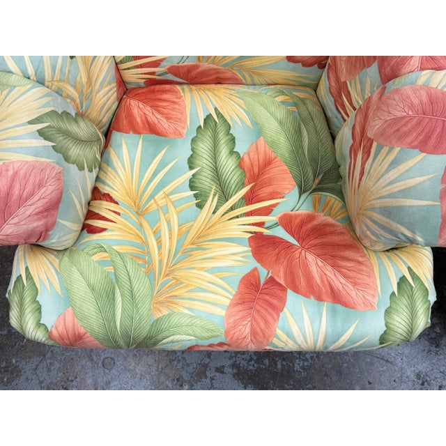 Yellow Yum Yum Tree Botanical Print Swivel Chairs, Pair For Sale - Image 8 of 14