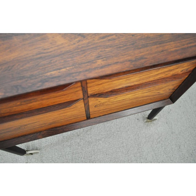 Danish Modern Rosewood Sewing Table, 1960s For Sale - Image 6 of 13