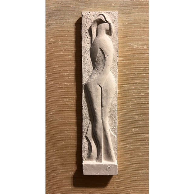 Sculpture Materials 1970s Abstract Nude Relief Plaster Maquette- Set of 2 For Sale - Image 7 of 9