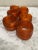 Vintage Orange Honey Toned Napkin Rings, Set of Six For Sale In Sacramento - Image 6 of 7