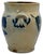 Outstanding Large 3 Gallon Size Antique American Stoneware Jar With Extensive Blue Hand Decorated Features - Circa 1830s For Sale - Image 9 of 18