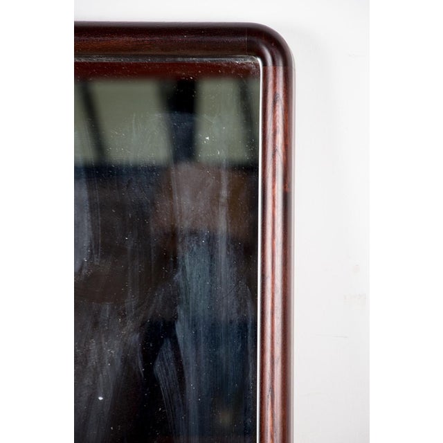 Wood Large Danish Model 206 Mirror in Glass & Rosewood by Aksel Kjersgaard, 1980s For Sale - Image 7 of 12