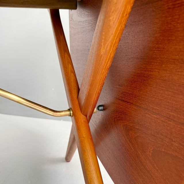 AT-309 Dining Table by Hans J. Wegner for Andreas Tuck, 1960s For Sale - Image 11 of 12