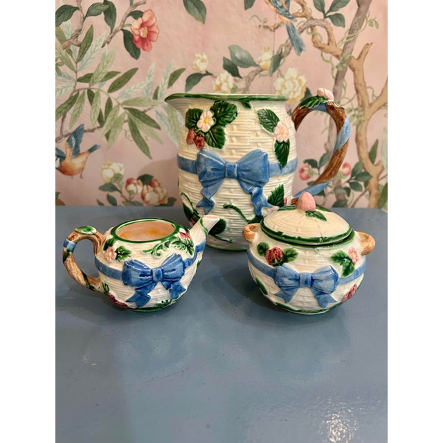 This is a wonderful set to include in your spring and summer tablescape and entertaining. Marked on the bottom and dated...