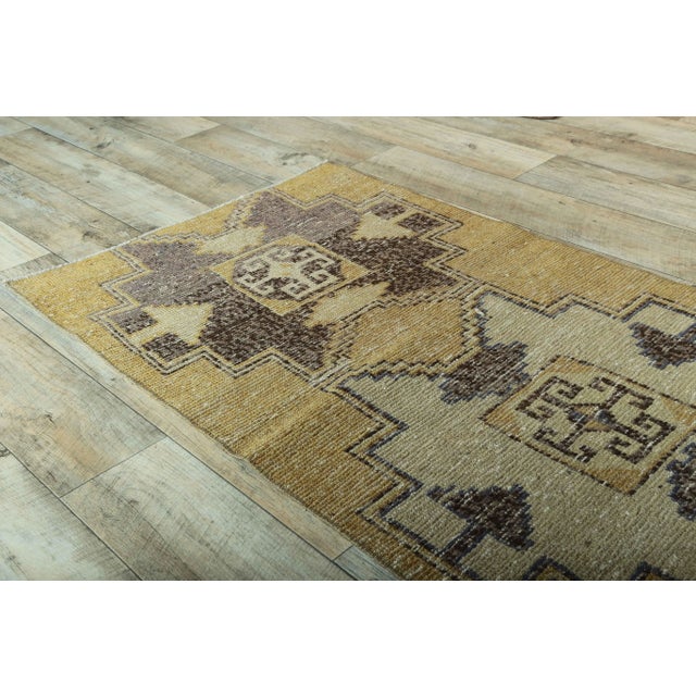 1970s Turkish Hand-Knotted Runner For Sale - Image 5 of 9