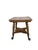 A striking early 20th century tiger oak parlor table distinguished by richly figured grain, sculptural barley-twist legs,...