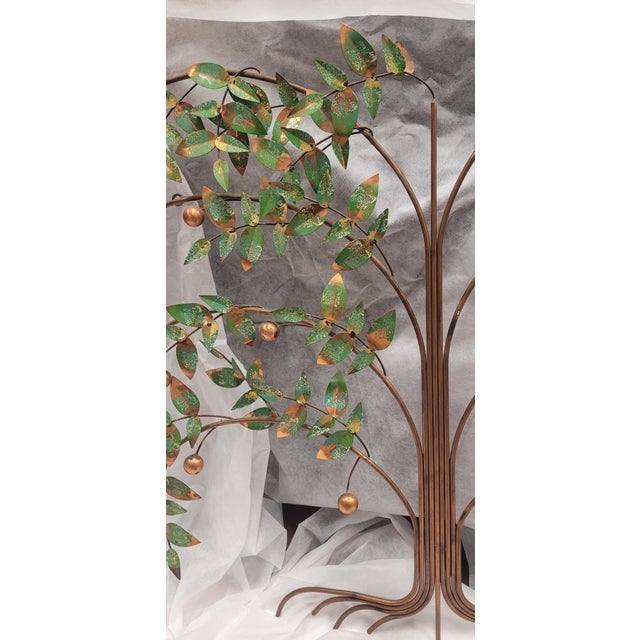 Avocado 1960s Mid Century Modern "Tree of Life" Wall Sculpture by Curtis Jeré For Sale - Image 8 of 10