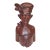 Mid-Century Balinese Hardwood Nobleman Bust – Rare Klungkung Provenance For Sale