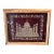 Vintage Giltwood Framed Zardozi Velvet & Gold Thread Embroidery Art Piece Depicting the Taj Mahal. For Sale