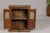 Indian 19th Century Wooden Side Cabinet with Arched Metal Grate Window Door For Sale - Image 4 of 12