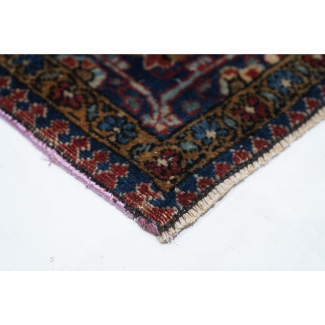 Late 18th Century Antique Mohtasham Kashan Rug 4'4'' X 6'6'' For Sale - Image 4 of 11