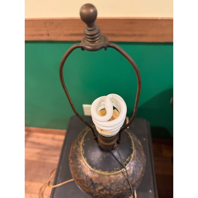 17th Century Persian Fritware Jar Mounted as Lamp For Sale In Washington DC - Image 6 of 12