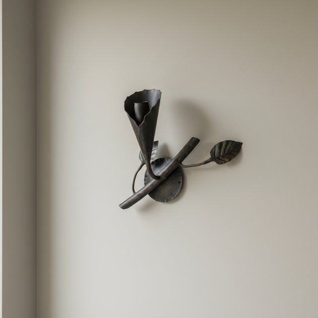 An Iron Garden Bring the timeless beauty of nature indoors with this Hand Forged Botanical Wall Sconce Body. This is not...