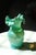1950s Fenton Art Glass Ruffle Rim Bud Vase Hand Painted Florals For Sale - Image 5 of 6