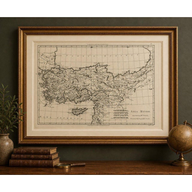 Asia Minor and the Ottoman Levant — Fine Bonne Map of Turkey, c.1780 This finely engraved antique map of Asia Minor...