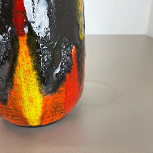 Ceramic German Fat Lava Vase from Scheurich, 1970s For Sale - Image 7 of 18